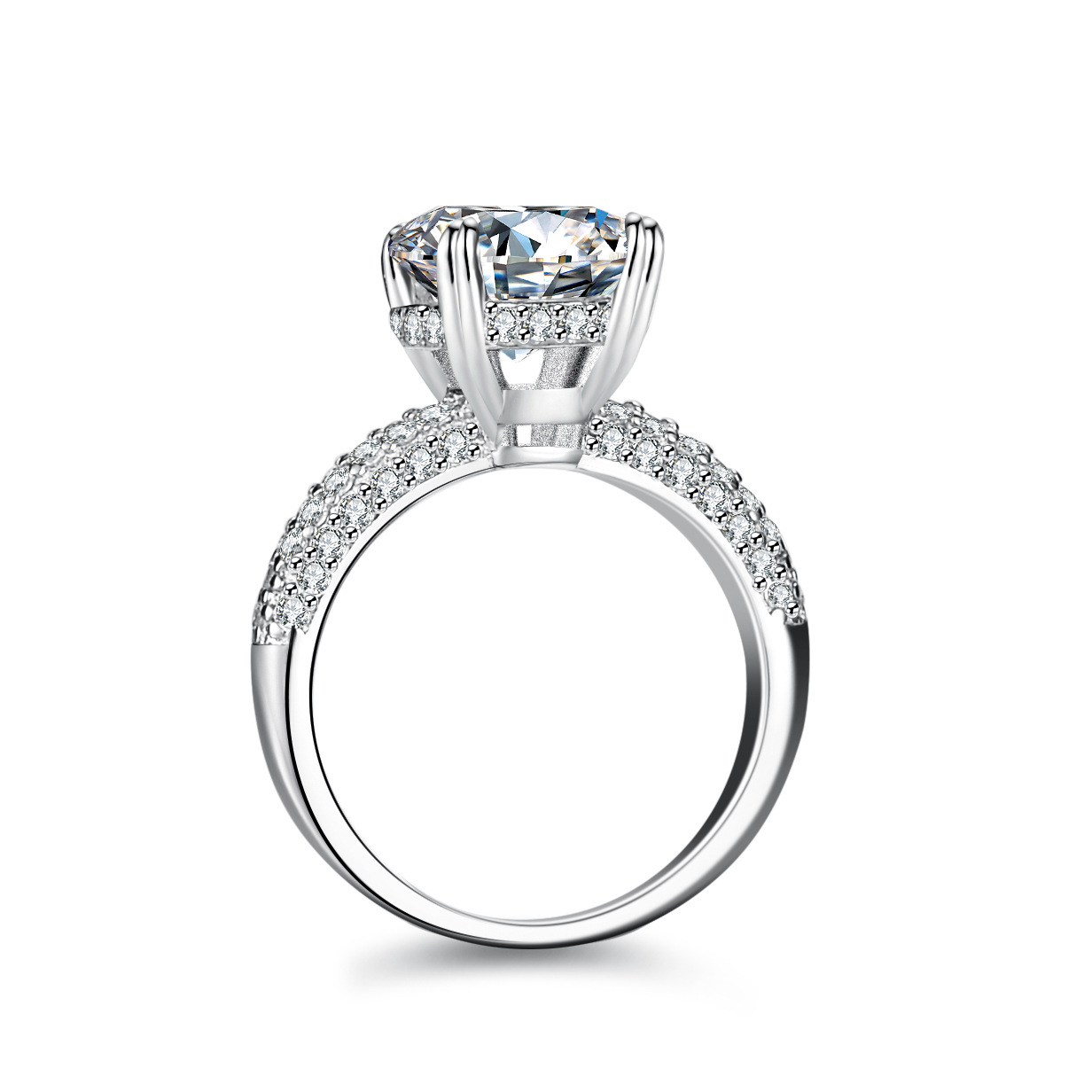 Alien 18K Gold Inlaid Moissani - огляд і ціна Moissanite Engagement Ring 1 Carat