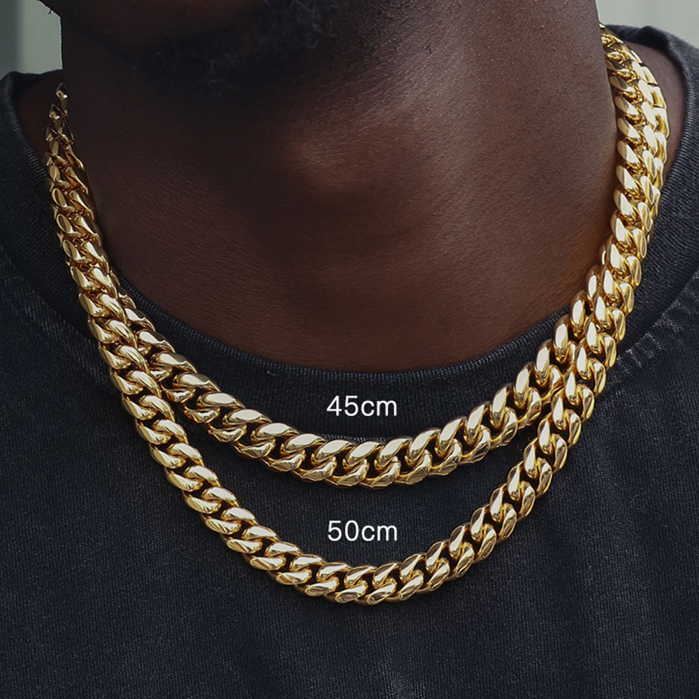 12mm Miami Mens Cuban Link Cha - огляд і ціна Cuban Link Chain 12Mm