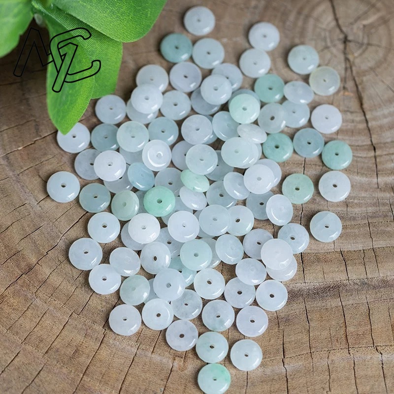 10pcs Natural Emerald White Ja - огляд і ціна Bracelets