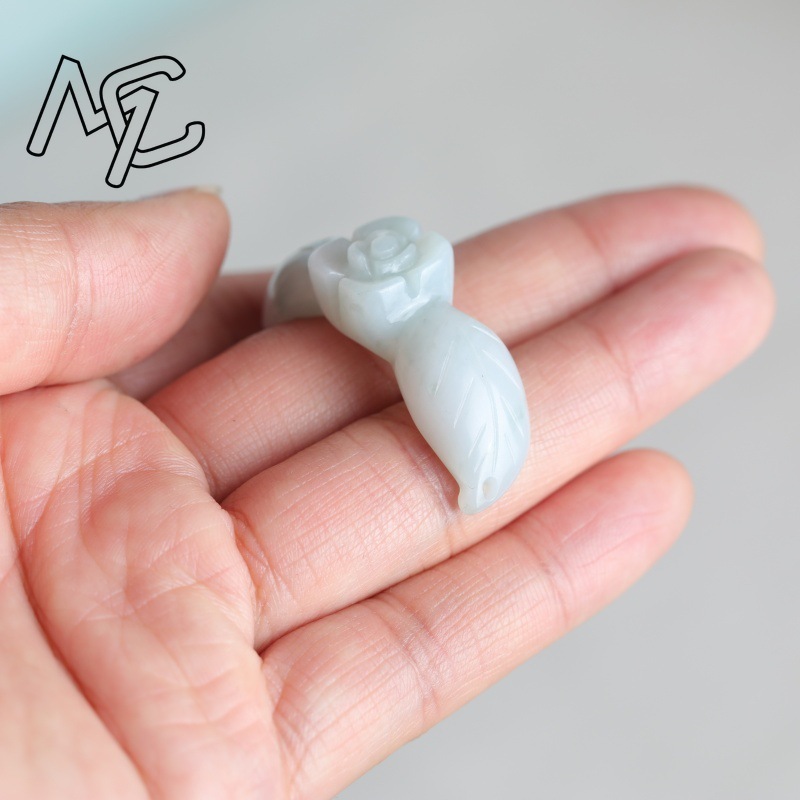 2PC Natural White Jadeite Jade - огляд і ціна Earrings
