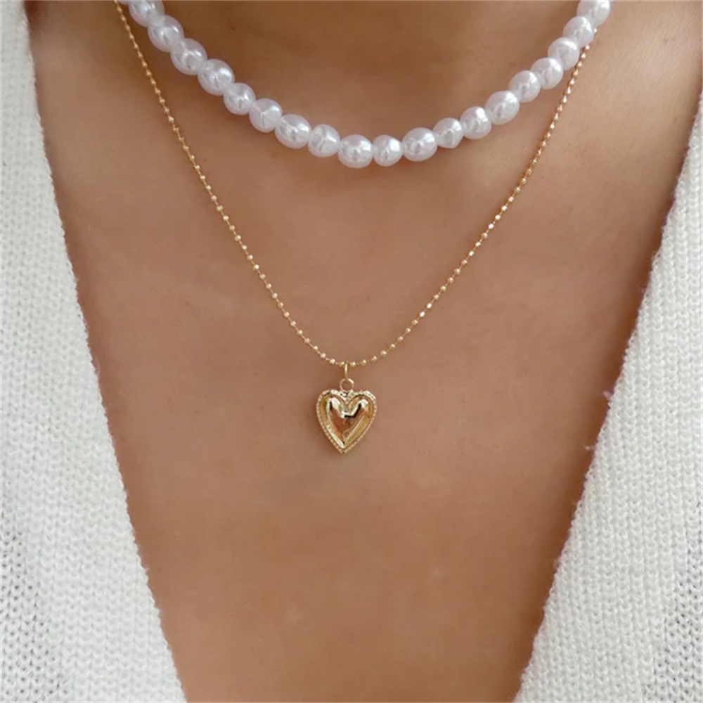 Trendy Gold-plate Geometric Be - огляд і ціна Pearl Choker Necklace Vintage
