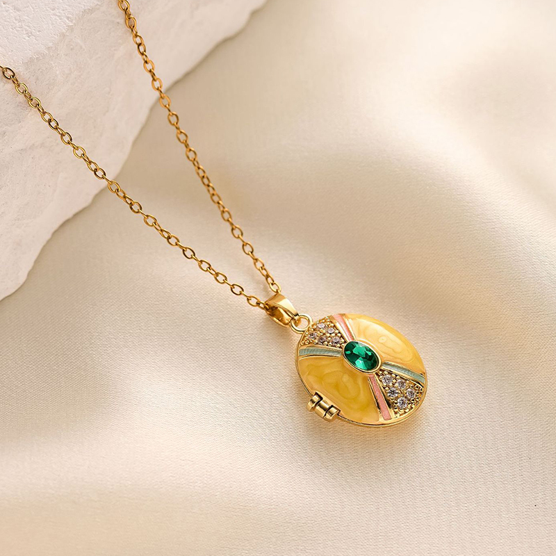 ANENJERY 316L Stainless Steel  - огляд і ціна Heart Locket Necklace Photo