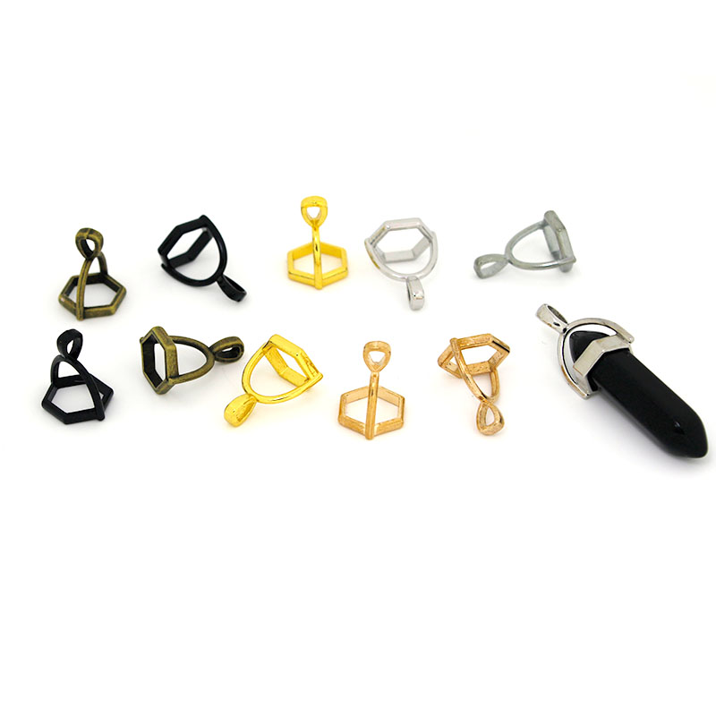 20Pcs Hexagonal Gemstone Cap N - огляд і ціна Crystal Pendant Necklace Natural Stone