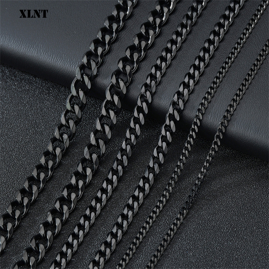 3/5/7/9/11mm Men's Silver Colo - огляд і ціна Cuban Link Chain 12Mm