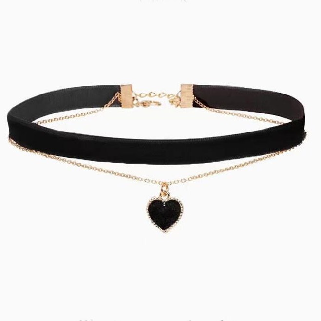 Romantic Double Layer Choker N - огляд і ціна Layered Pendant Necklace Aesthetic
