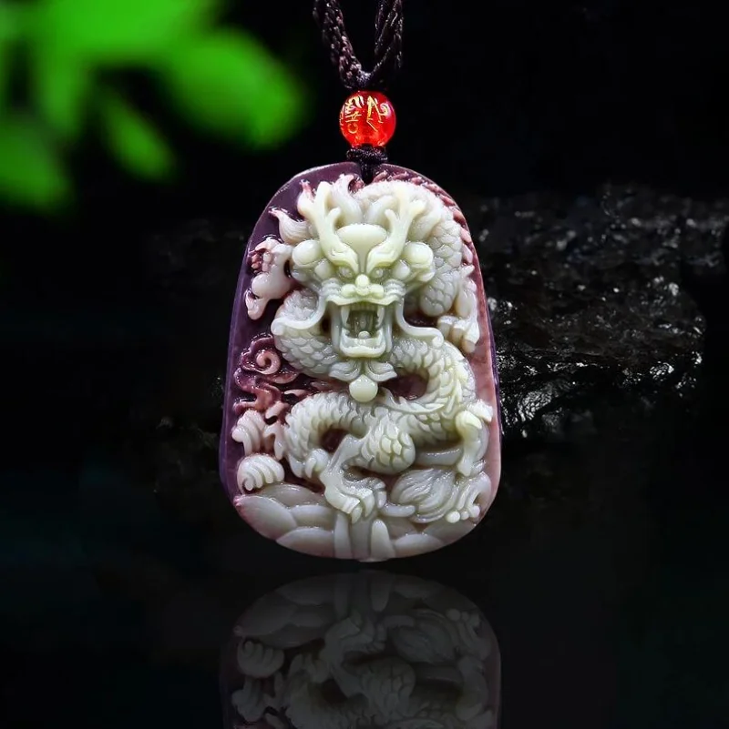 Purple Robe Jade Dragon Pendan - огляд і ціна Necklaces