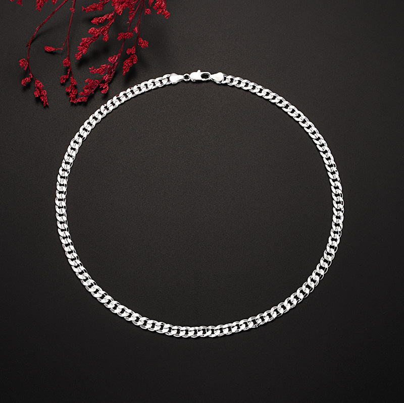 Hot 925 sterling Silver charm  - огляд і ціна Cuban Link Chain 12Mm
