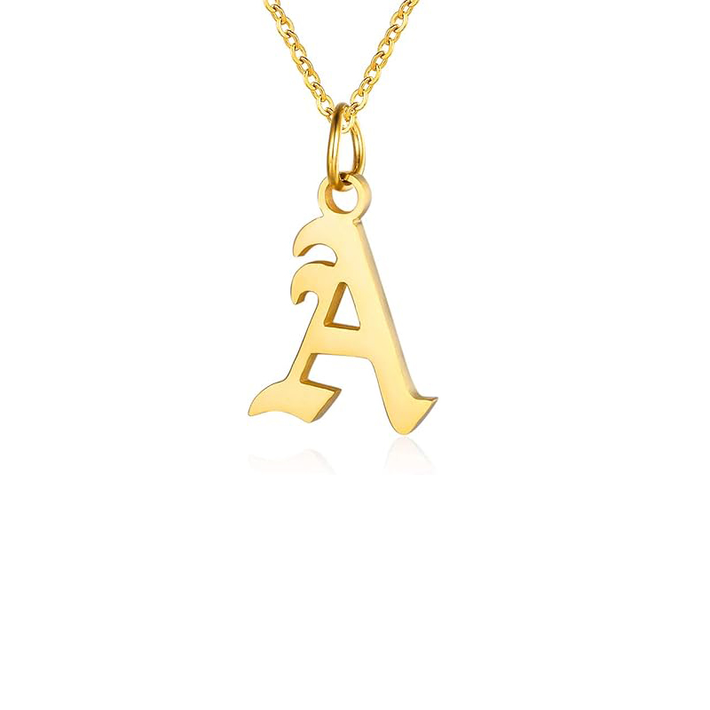 Letter Necklaces for Women Per - огляд і ціна Initial Letter Necklace 18K Gold