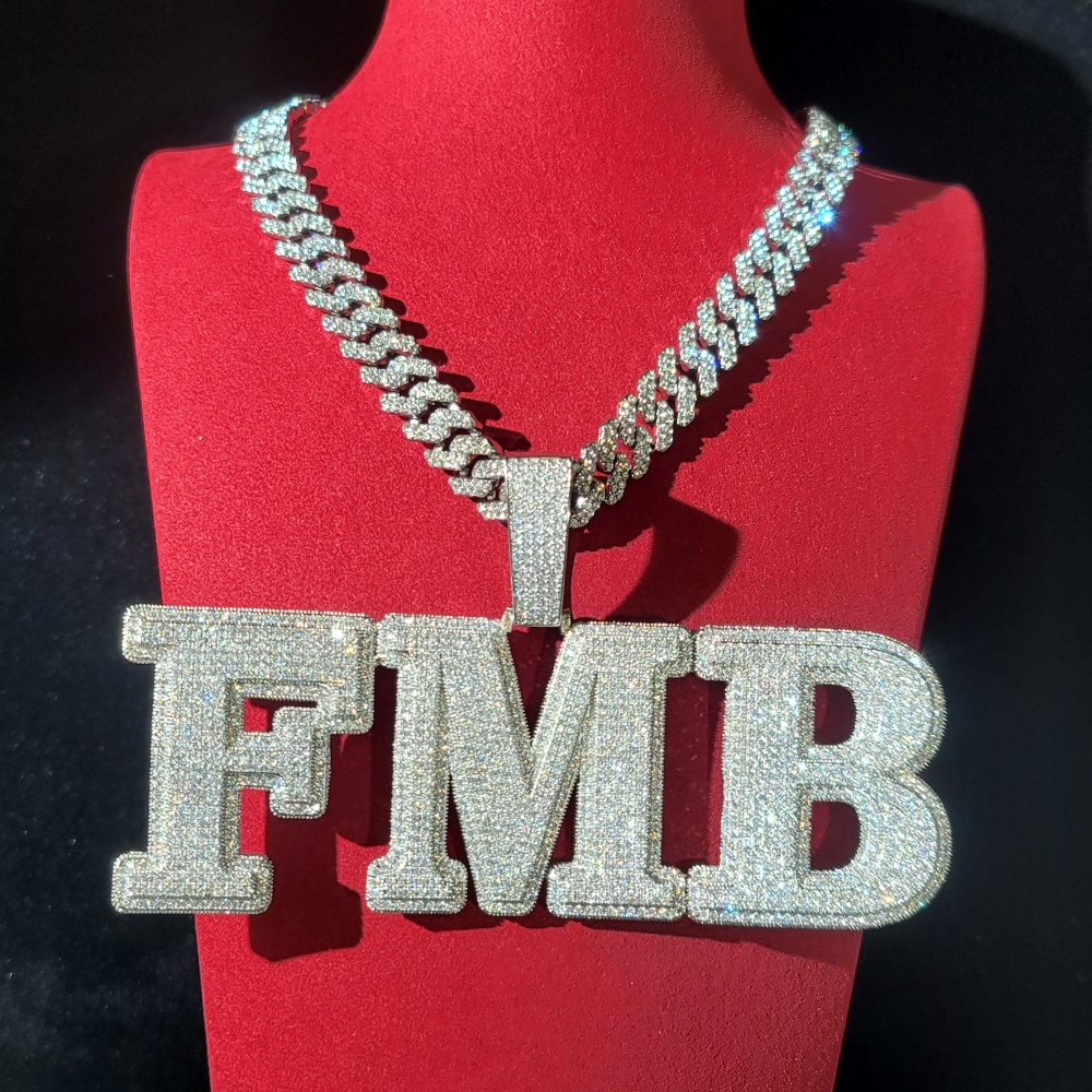 Custom Pave Cubic Zircon Lette - огляд і ціна Cuban Link Chain 12Mm
